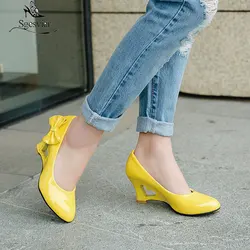 Sgesvier Hot Sale Real Shoes Women Pumps Plus Size Shoes Women Zapatos Mujer Pumps High Heel Sandals Chaussure Femme Bottom Heel