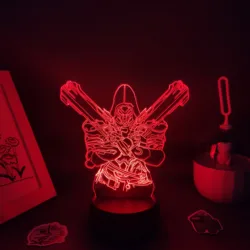 Overwatches OW Game Figure Reaper Gabriel Reyes 3D Lava Lamp Led Night Lights Birthday Gift Friend Bed Room Table Colorful Decor