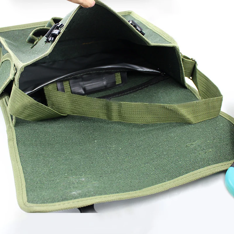 Canvas Tool Bag Metal Hardware Storage Bag for Power Tool Storage Organizer Electrician Accessories Storage Bag Waterproof Case