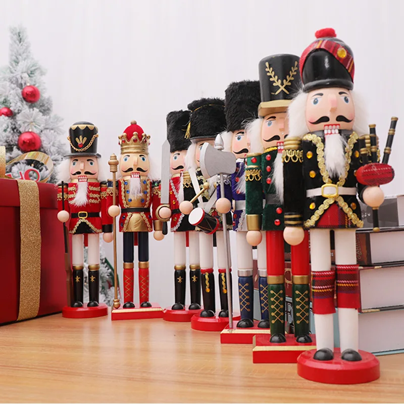 

Nutcracker Christmas Crafts Decoration For Home European Style Room Xmas New Year Birthday Gifts Kids Ornaments Baubles Puppet