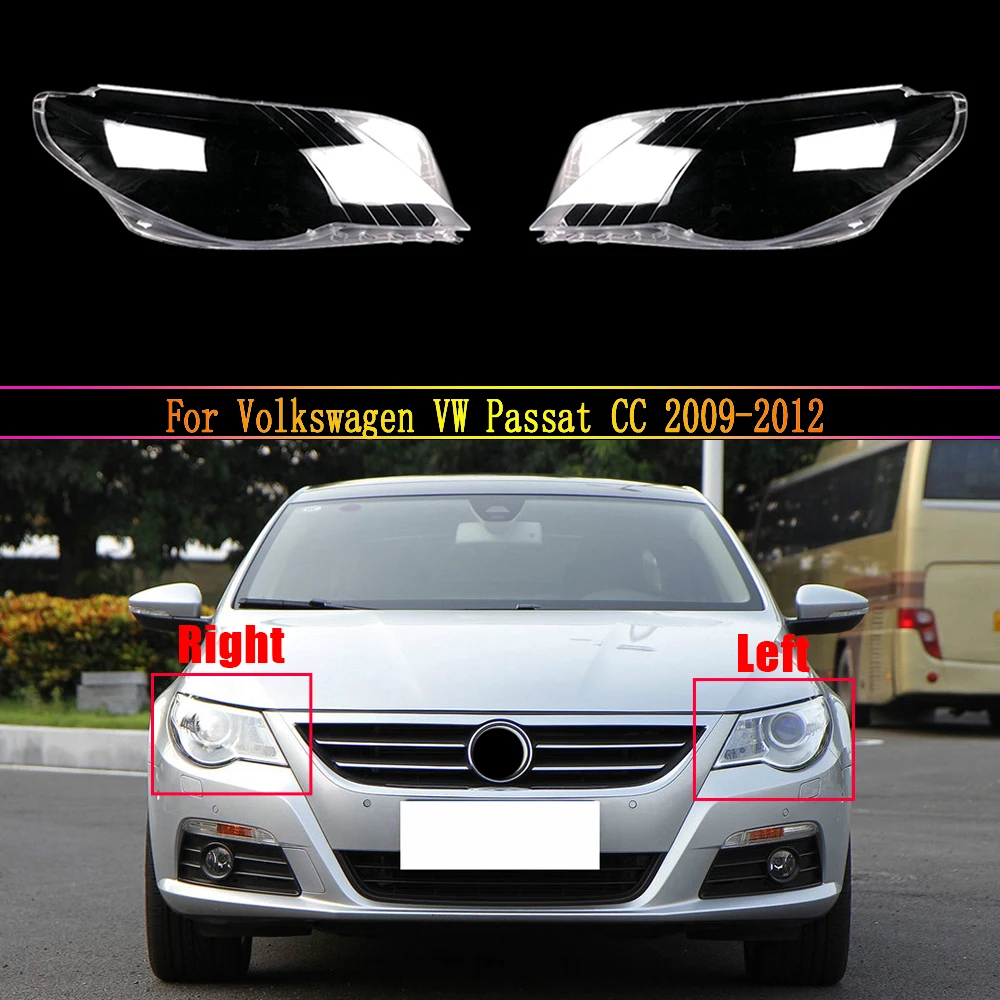 

Headlamp Lens For Volkswagen VW Passat CC 2009 2010 2011 2012 Headlight Cover Car Replacement Auto Shell