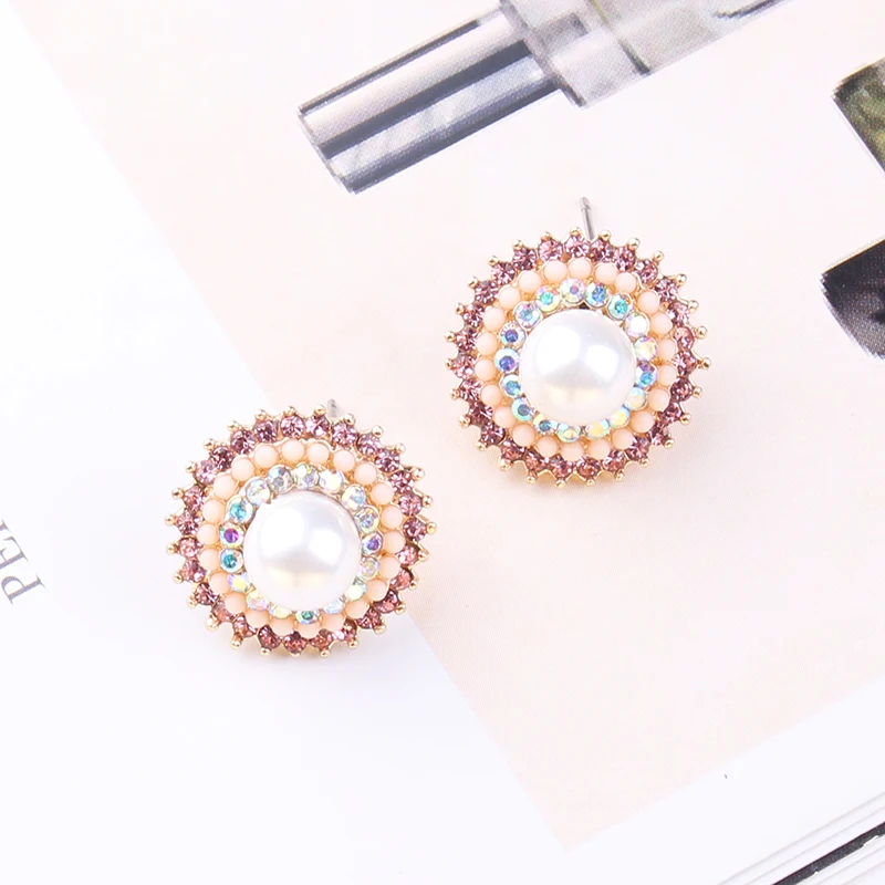 Boho Ethnic Fringe Opal Stud Earrings 2020 Handmade Beads Statement Earrings Party Stud Earrings christmas Gift Wholesales