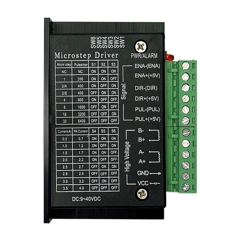 TB6600 Stepper Motor Driver Nema 23 Nema 34 42/57/86 Nema17 32 Segments 4.0A 42VDC CNC Engraving Machine Wood Router Mini Lathe