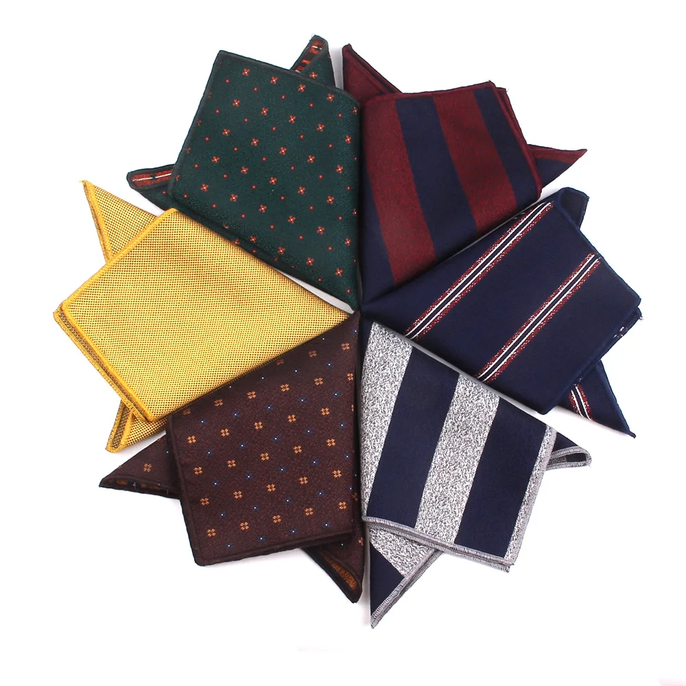 Soft Fabric Pocket Square For Men Women Chest Towel Hanky Gentlemen Hankies Men's Suit Handkerchief Cartoon Pocket Towel Gifts