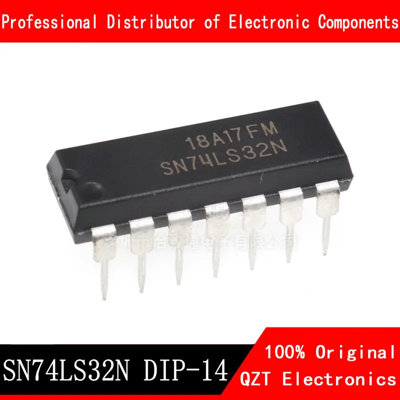 10pcs/lot SN74LS32N DIP14 SN74LS32 74LS32N 74LS32 DIP Integrated IC In Stock