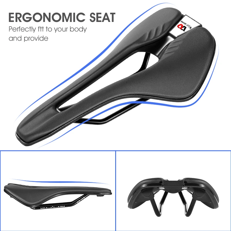 WEST BIKING Bicycle Saddle Ultralight Waterproof MTB Road Bike Seat High Performance Breathable Racing Cycling Part Accessories