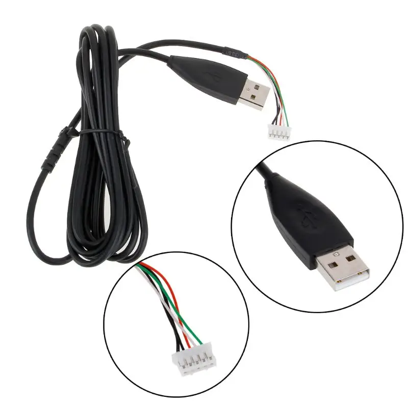 USB Soft Mouse Cable Line Replacement Wire For Logitech G402 Hyperion Fury Mouse L29K