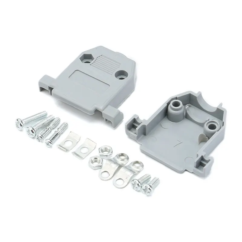 10 Pçs/lote DB9 Plástico Shell DB9 Serial Shell Moldado DB9 Caso