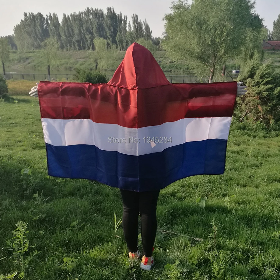 Netherlands Flag Cape Body Flag Banner 3x5ft 150x90cm Polyester World Country Sports Fans Flag Cape