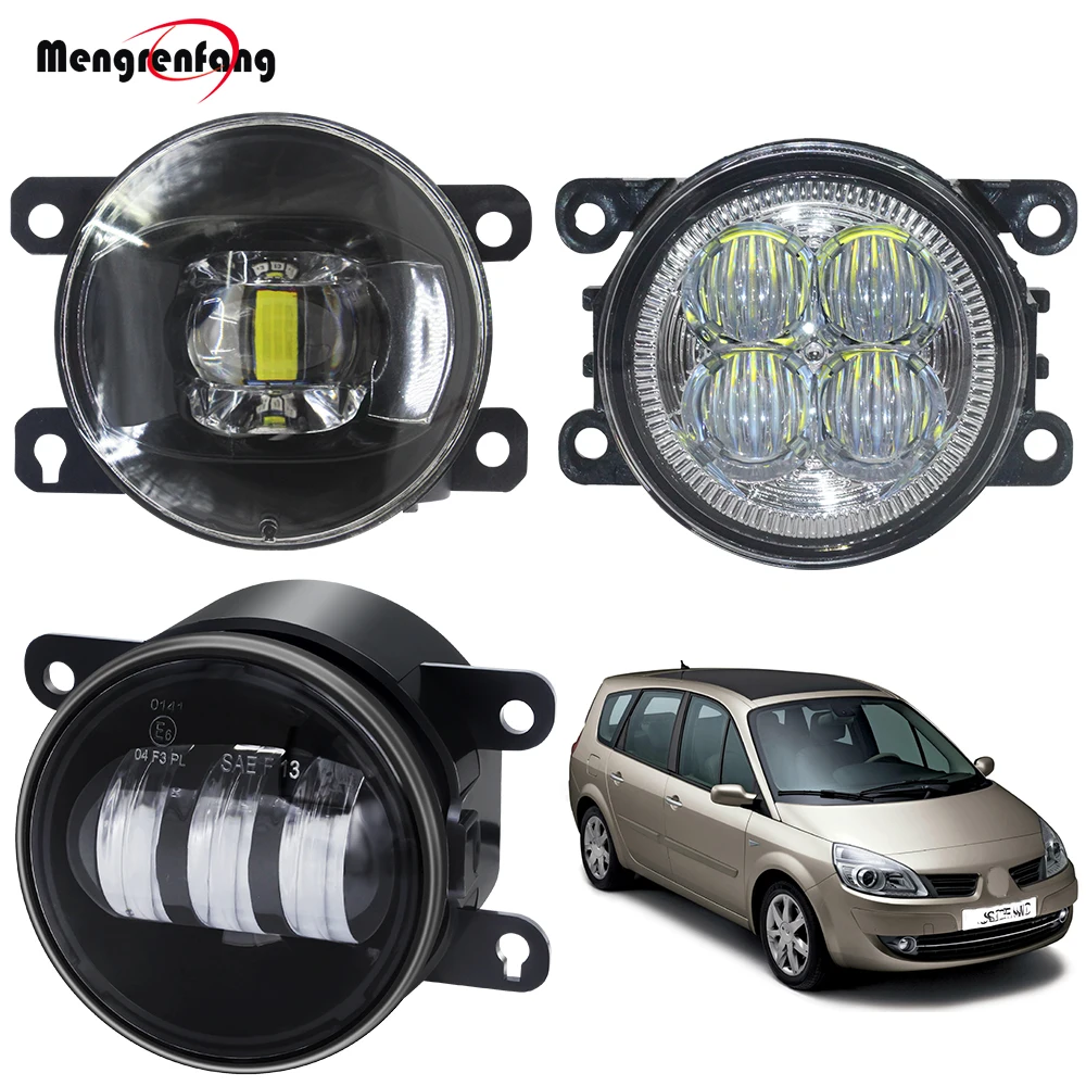 

Car Front Bumper Fog Light For Renault Grand Scenic 2004-2015 LED Fog Lamp DRL Daytime Running Light H11 12V