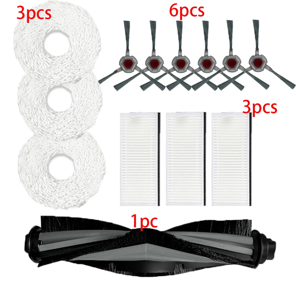 Cepillo principal de rodillo para Robot aspirador ECOVACS N9 +, almohadilla para fregar, barrer, fregar, trapos, filtro Hepa, cepillos laterales, piezas del hogar