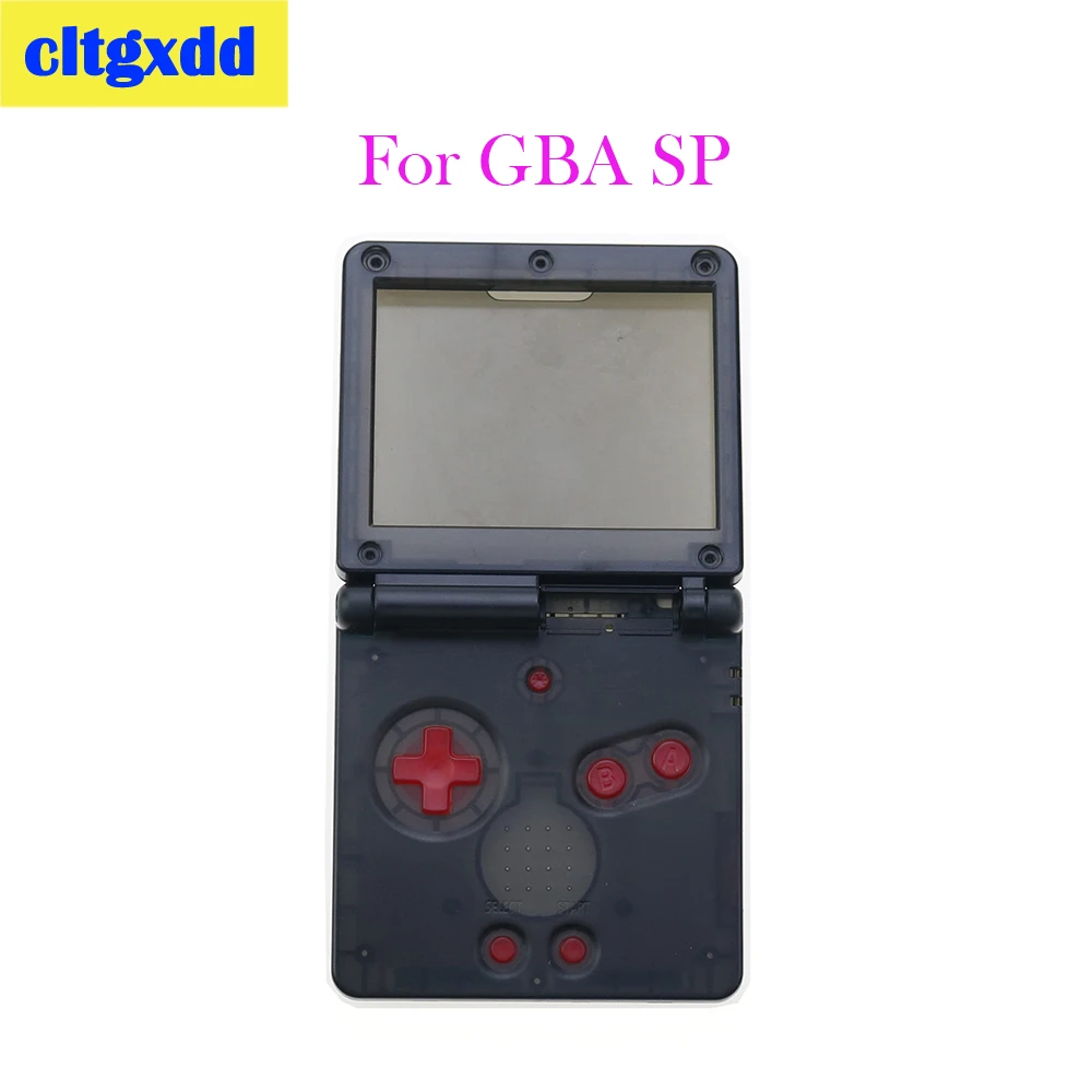 13 kolorów dla konsoli do gier GBA SP = przezroczysty futerał ochronny na przezroczysta żarówka kolorowy futerał z pokrowcem na przycisk