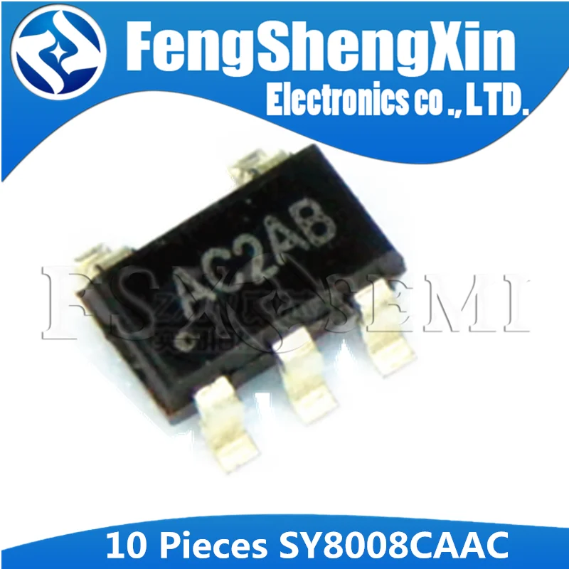 10pcs/lot  SY8008CAAC SOT23-5 SY8008 SY8008C AC Step-down IC chip