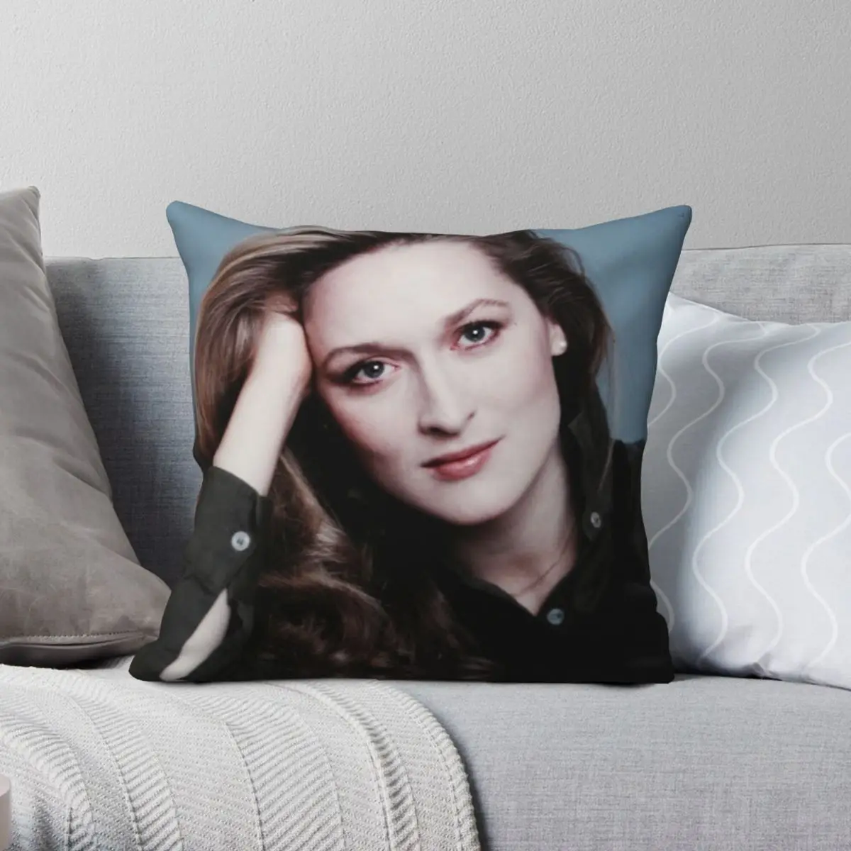 HIGH PRIESTESS MERYL STREEP Square Pillowcase Polyester Linen Velvet Printed Zip Decor Room Cushion Cover 18