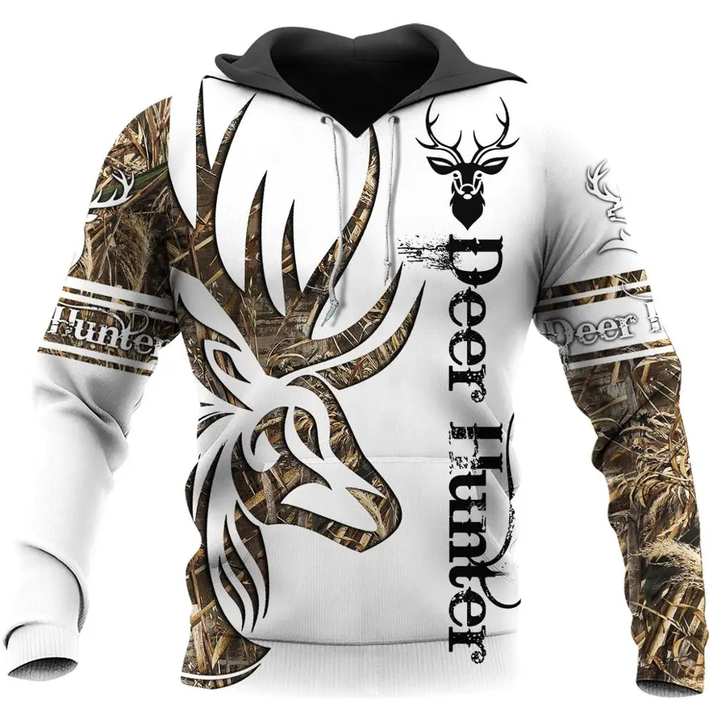 forest hunting deer Tatoo 3D Printed Men Hoodies/sweatshirts Retro Harajuku Fashion Hooded Autumn Hoody Casual streetwear YS-417