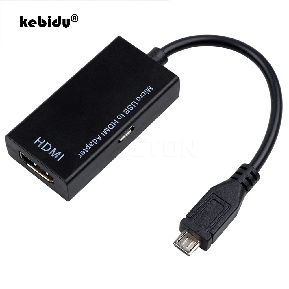 kebidu Micro USB to HDMI-compatible Male to Female High Speed HDTV Adapter Converter Cable for Phone for Mobile Phone Wholesale