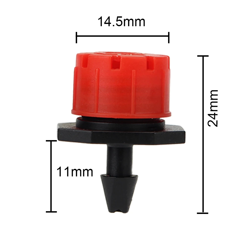 50 szt. Na klomby warzywne zapobiegające zatykaniu mikro dysze regulowane zraszacz do nawadniania kroplownik nawadniający emiter 4/7mm