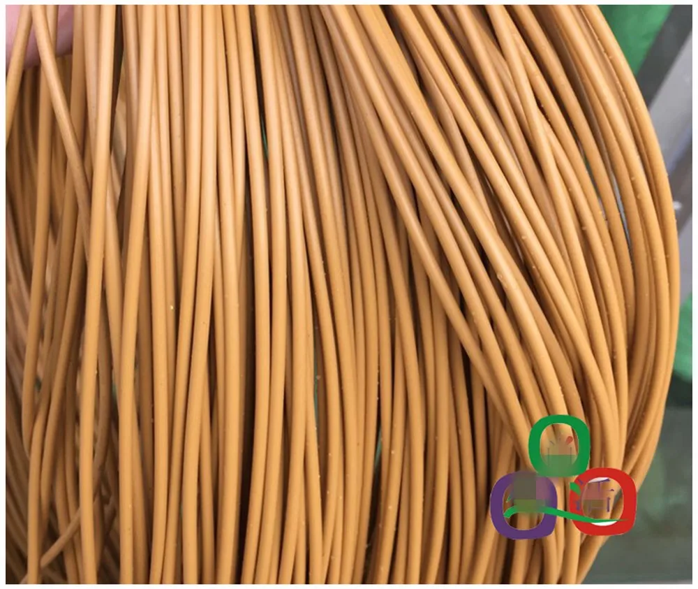 

500G yellow color round synthetic rattan PE rattan weaving material plastic rattan for knit and repair chair basket etc