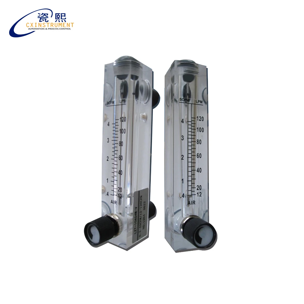 

250-2500L/H flow range mechanical display and 4% high accuracy glass variable area flow gauge