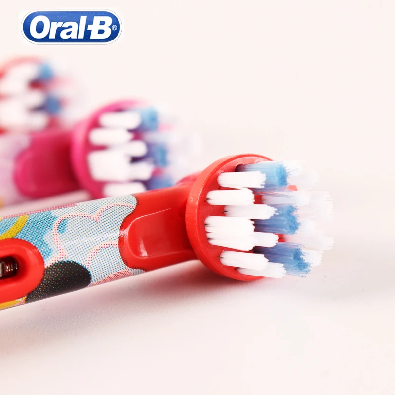 Oral B Toothbrush Heads Replacement Children Cartoon Soft Bristles Round Electric Tooth Brush Heads Oral Care for Kids 2Pcs/4Pcs