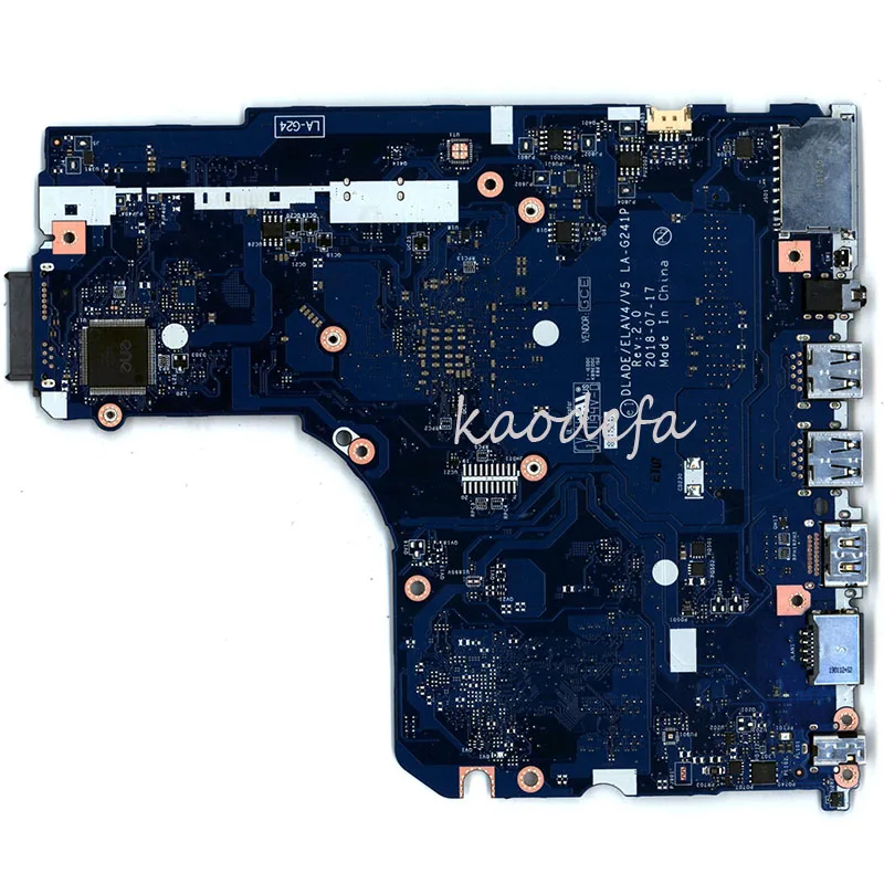 130-14AST 130-14AST Laptop Motherboard Mainboard Para ideapad 81H4 5B20T68857 5B20T68858 DLADE/ELAV4/V5 LA-G241P A4-9125 DDR4