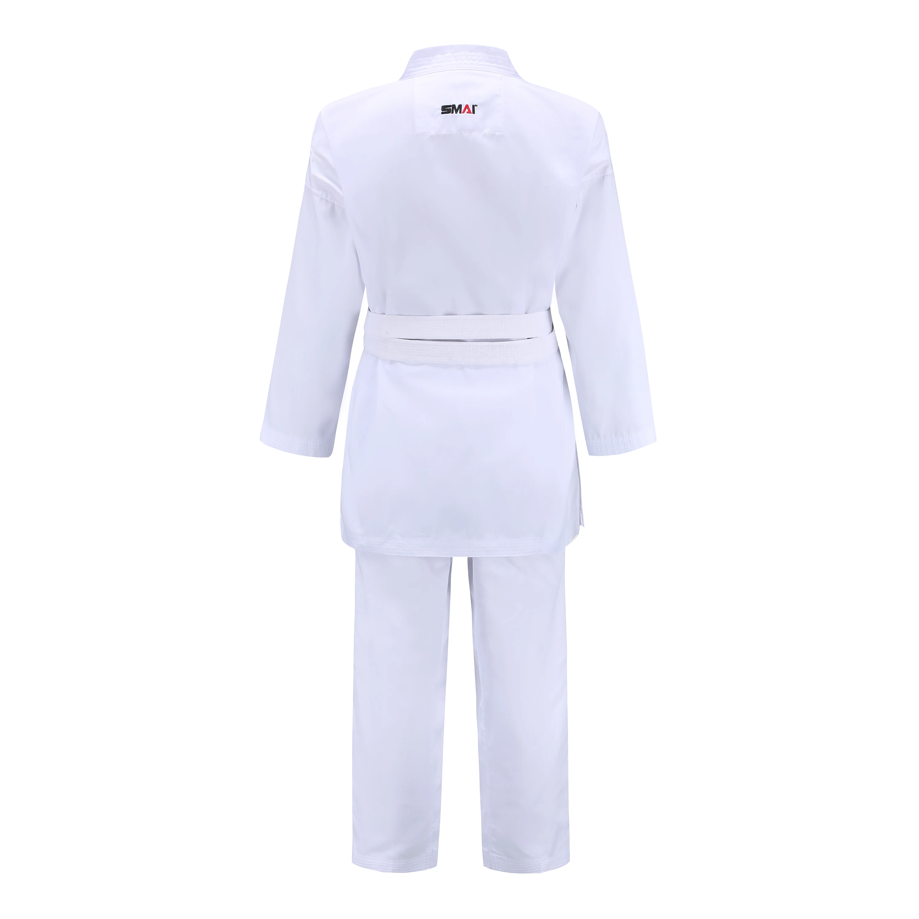 WKF certified Smai karate uniforms for beginners export original karate training clothing cotton twill fabric with a white belt