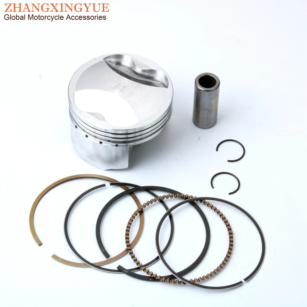 Scooter 4-Valve 61mm Racing Piston Kit for GY6 125cc 150cc Upgrade to 180cc 152QMI 157QMJ 4-Stroke Engine Parts