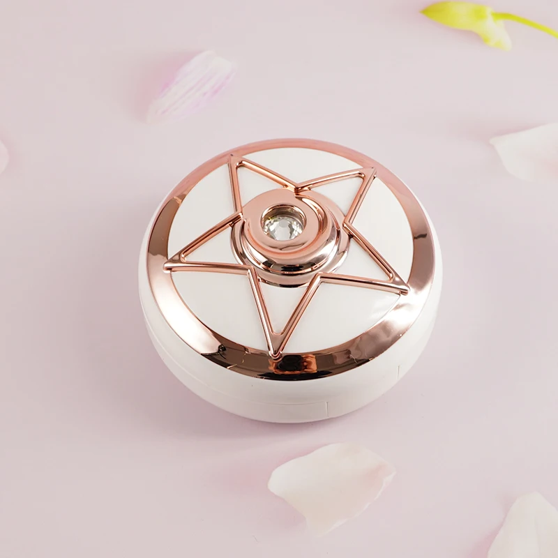 Kontaktlinsen Fall Lagerung Runde Star Abdeckung Schüler Fall Reise Container Halter Storage Box Für Reise Unsichtbare Brille Organizer