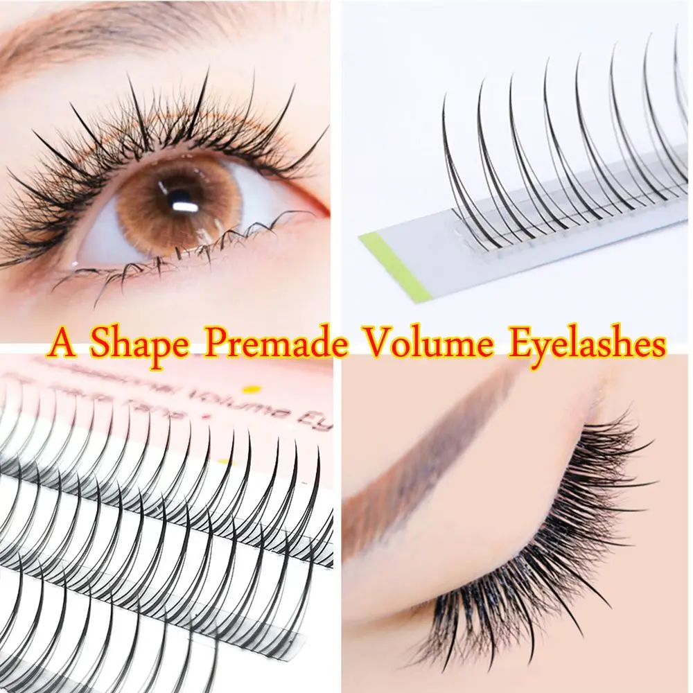 No Technicuqe Needed Long Lasting Natural Long Easy to Apply Premade Volume Fan Eyelashes A Shape Eyelashes Extension