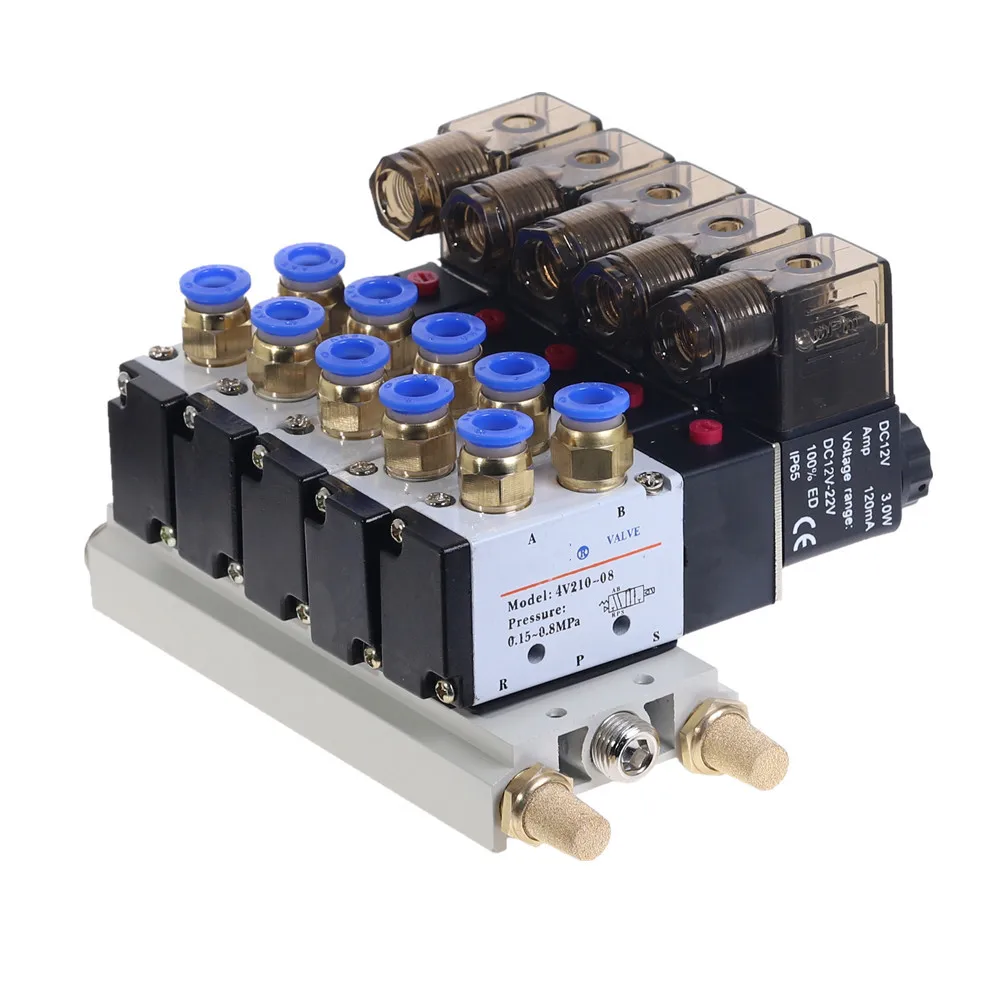 Detalhe 2 de Válvula solenoide 4V210-08 Pneumática
