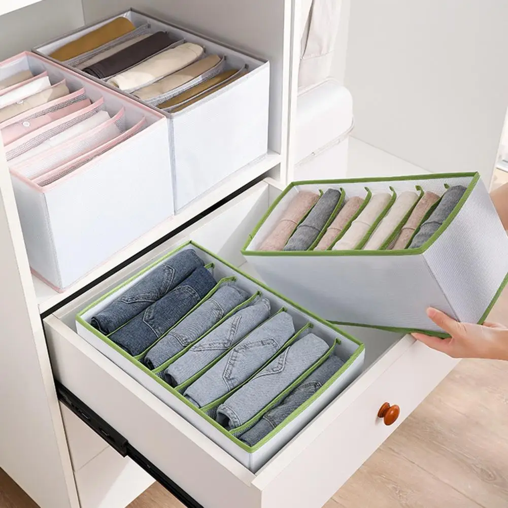 Storage Box Anti-scratch Folding 9 Grids/12 Grids Universal Separated Closet Clothes Storage Organizer Household Supplies