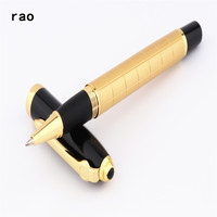 Luxury High quality 701 Golden Line School office Medium Nib Rollerball Pen New supplies Writing ink pen stationery