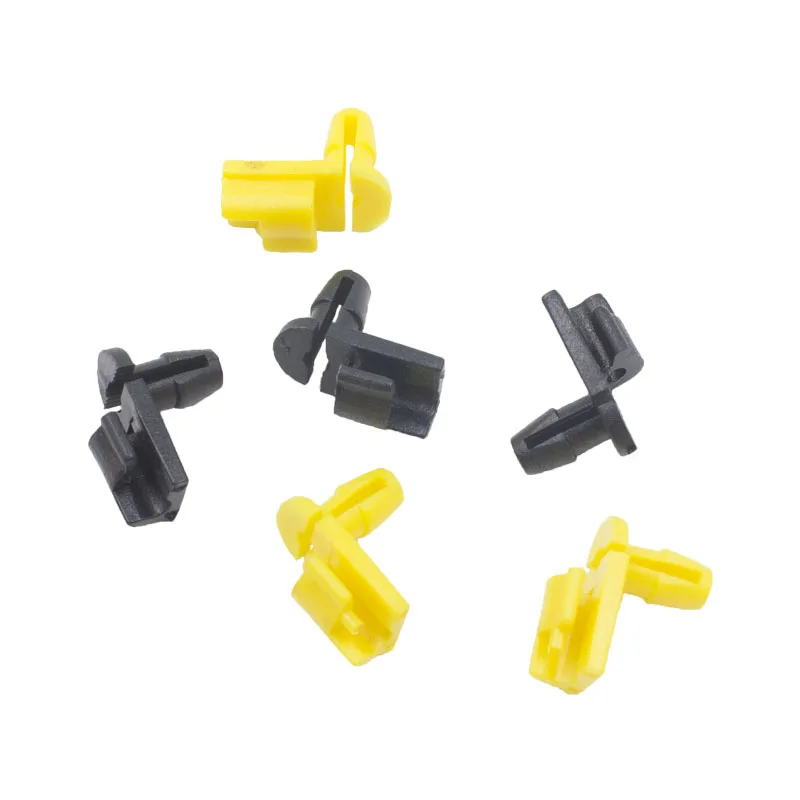 Plastic Clips Fasteners Car Vehicle Door Lock Rod Retainer Moulding Clip Black Yellow White Snaps Buckle