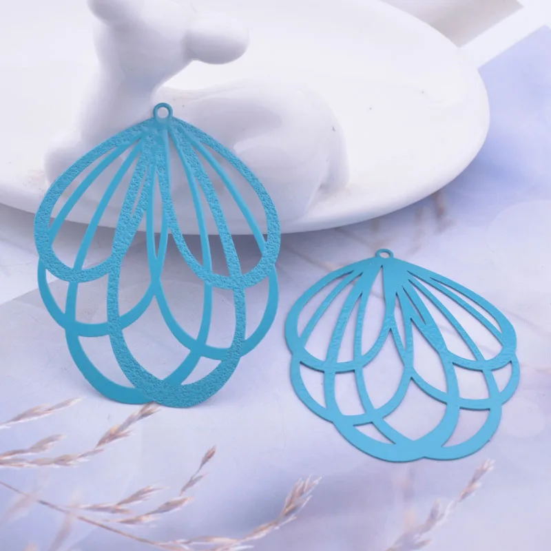30 Stück AB2931 38*48mm Messing Große Anhänger Ohrring-Anhänger für Damen Schmuck – Detail 5