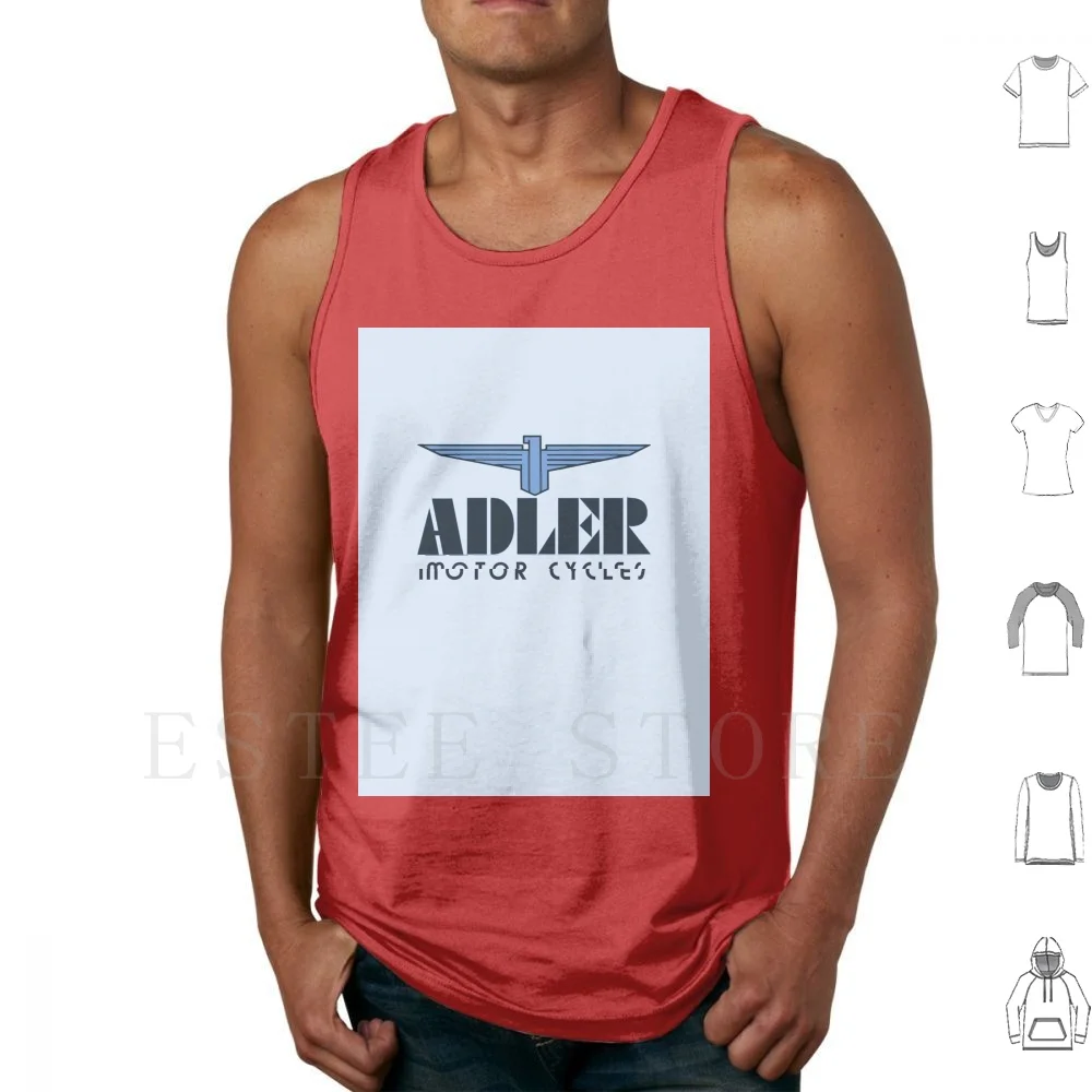 Art Deco Logo Remake Motorcycles Tank Tops Vest Sleeveless Motorcycles Motorbikes Bikes Cycles German Vintage Retro Arts