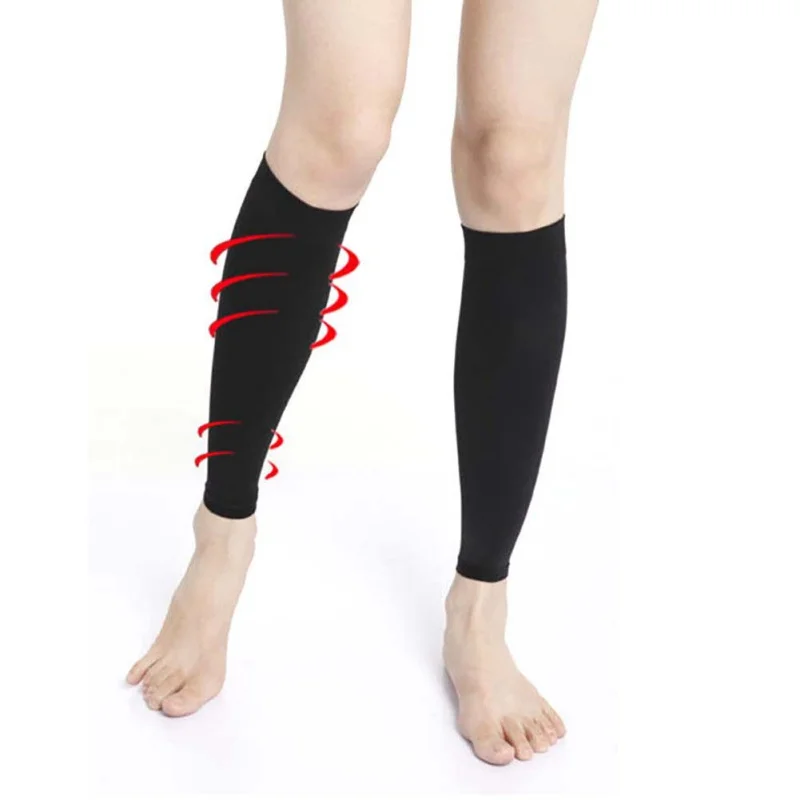 1Pair Varicose Vein Stocking Elastic Socks Support Leg Shin Socks Fatigue Relief Leg Warmer Compression Calf Sleeve