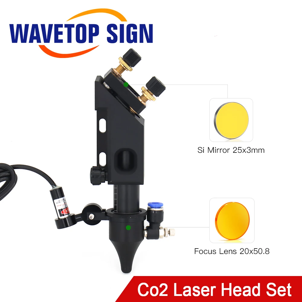 

Бесплатная доставка WaveTopSign Co2 лазерная головка для фокусировки объектива D20mm F50.8 отражают зеркала 25 мм для лазерной гравировки резки