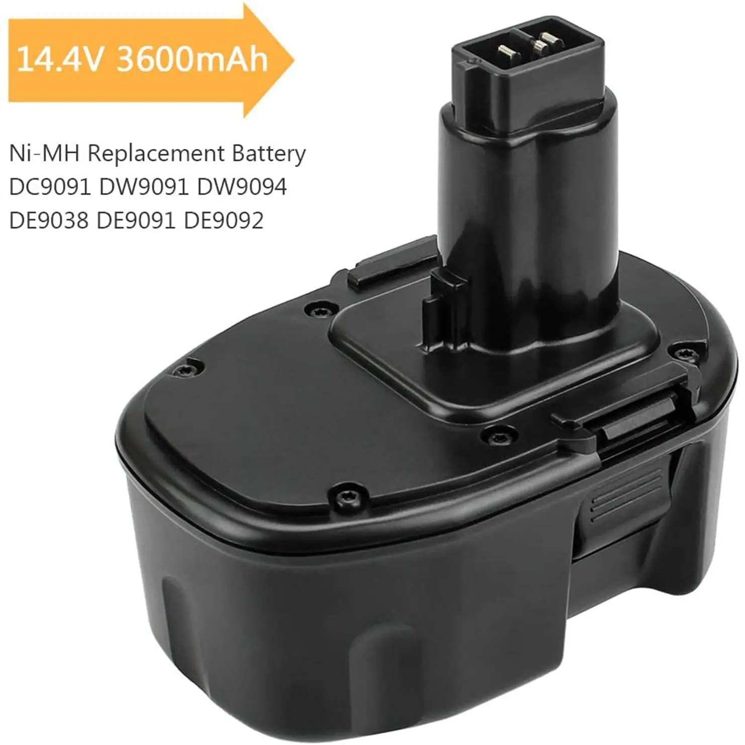 DC9091 14.4V 3600MAh Ni-MH Baterai untuk Dewalt DW9091 DW9094 DC9091 DE9091 DE9092 DC613ka DC614ka DC615ka DC612ka Baterai