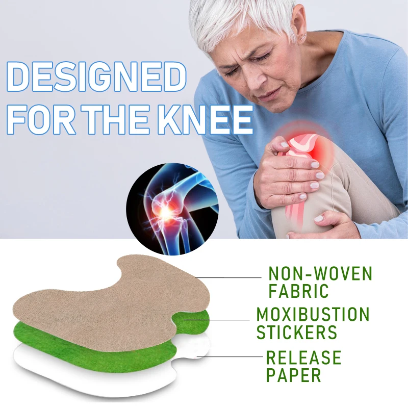 6pcs Knee joint Pain Plaster Chinese Wormwood Extract Sticker for Joint Ache Arthritis Rheumatoid Pain Relief Patch A176