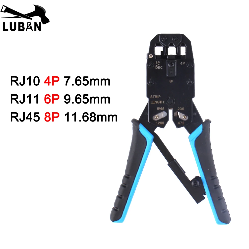 

HT-2008R Network tool 4p 7.65mm 6p 9.65mm 8p 11.68mm Network Plier Telephone terminal pincer