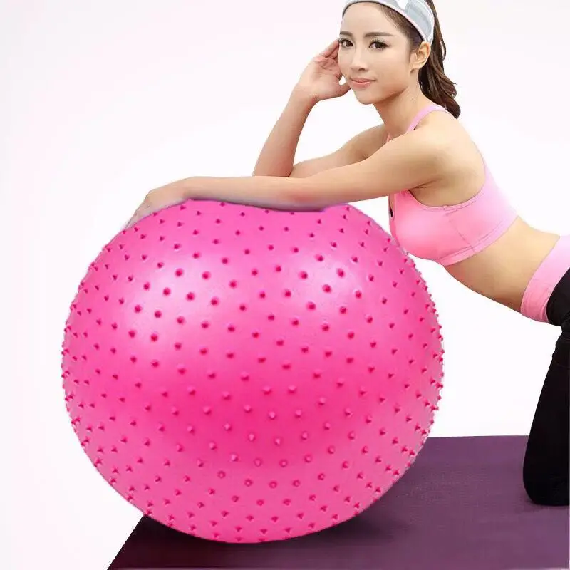 55cm 65cm Sports Yoga Ball Point Fitness Balance Fitball Exercise Pilates Workout Barbed Massage Ball Birthing Gym Ball 45cm75cm