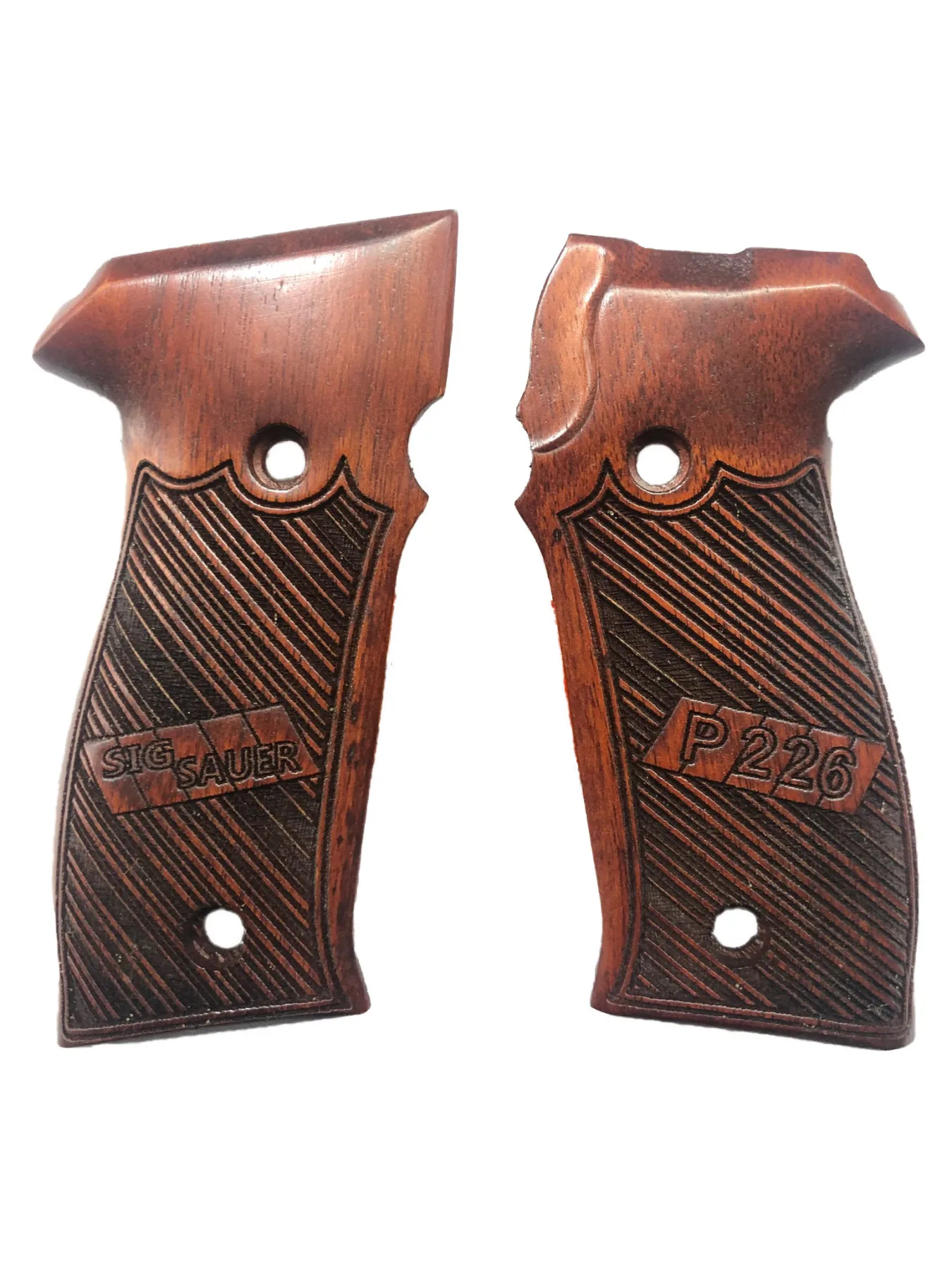 

Sig Sauer P226 Compatible Special Series Laser Cutting Sig Sauer P226 Writing Wooden Grip Mod7