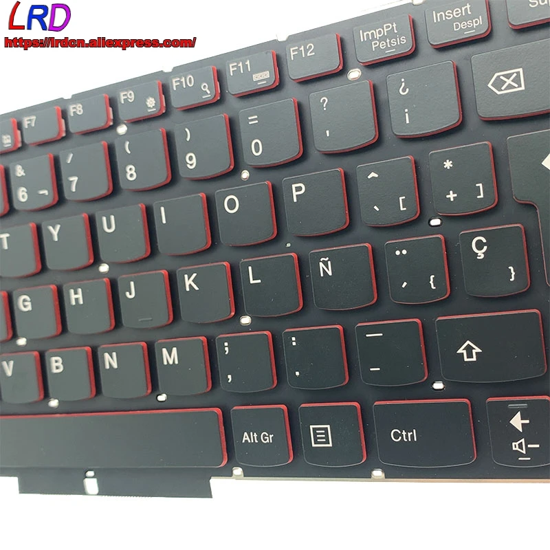 Imagem -05 - Teclado Retroiluminado Espanhol Original para Lenovo Embutido com Toque de Laptop 25215960 e 25215991 Novo