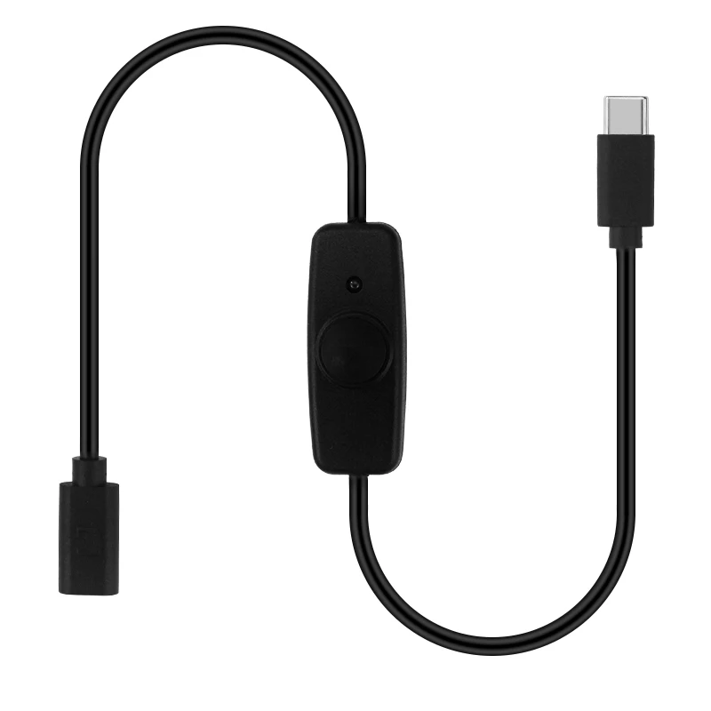 Type C Switch Extension Cable Converter Adapter USB-C Female to Male Interface Charging Wire for Raspberry Pi 4 Smart Phone PC
