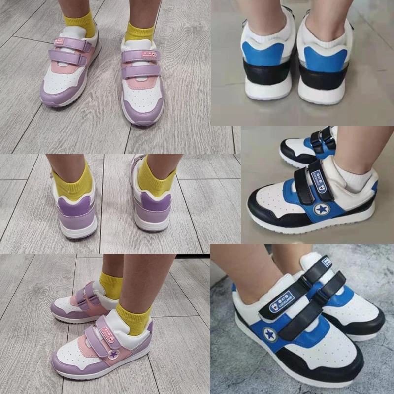 Ortoluckland-Zapatillas ortopédicas para niño y niña, zapatos escolares con plantilla plana, bonitos y a la moda