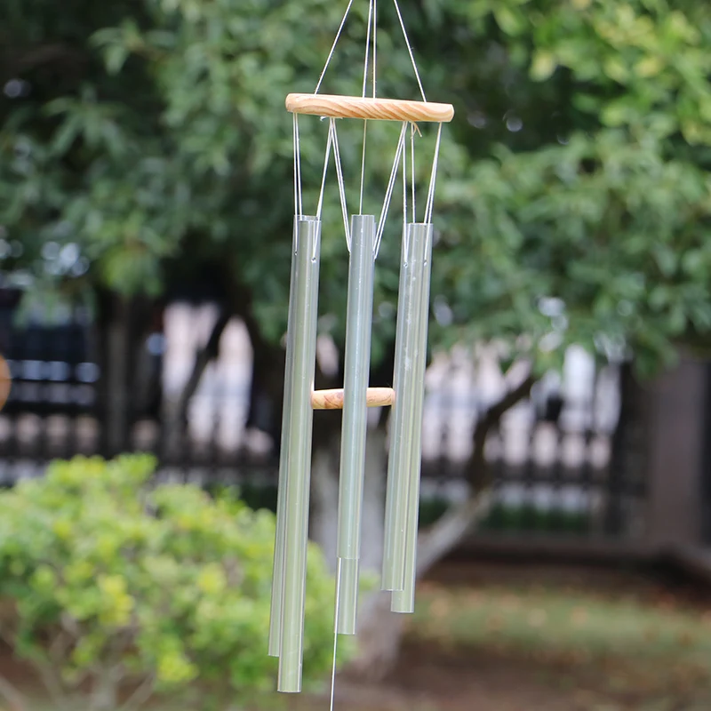 1PCS Antique Amazing Grace Deep Resonant 6 Tube Copper Wind Chimes Chapel Bells Windchimes Hanging Home Decoration