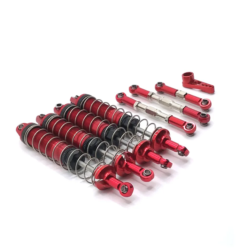 Suitable For  WLtoys 104009 12402-A 12409 RC Car Spare Parts Metal Shock Absorber Steering Rod