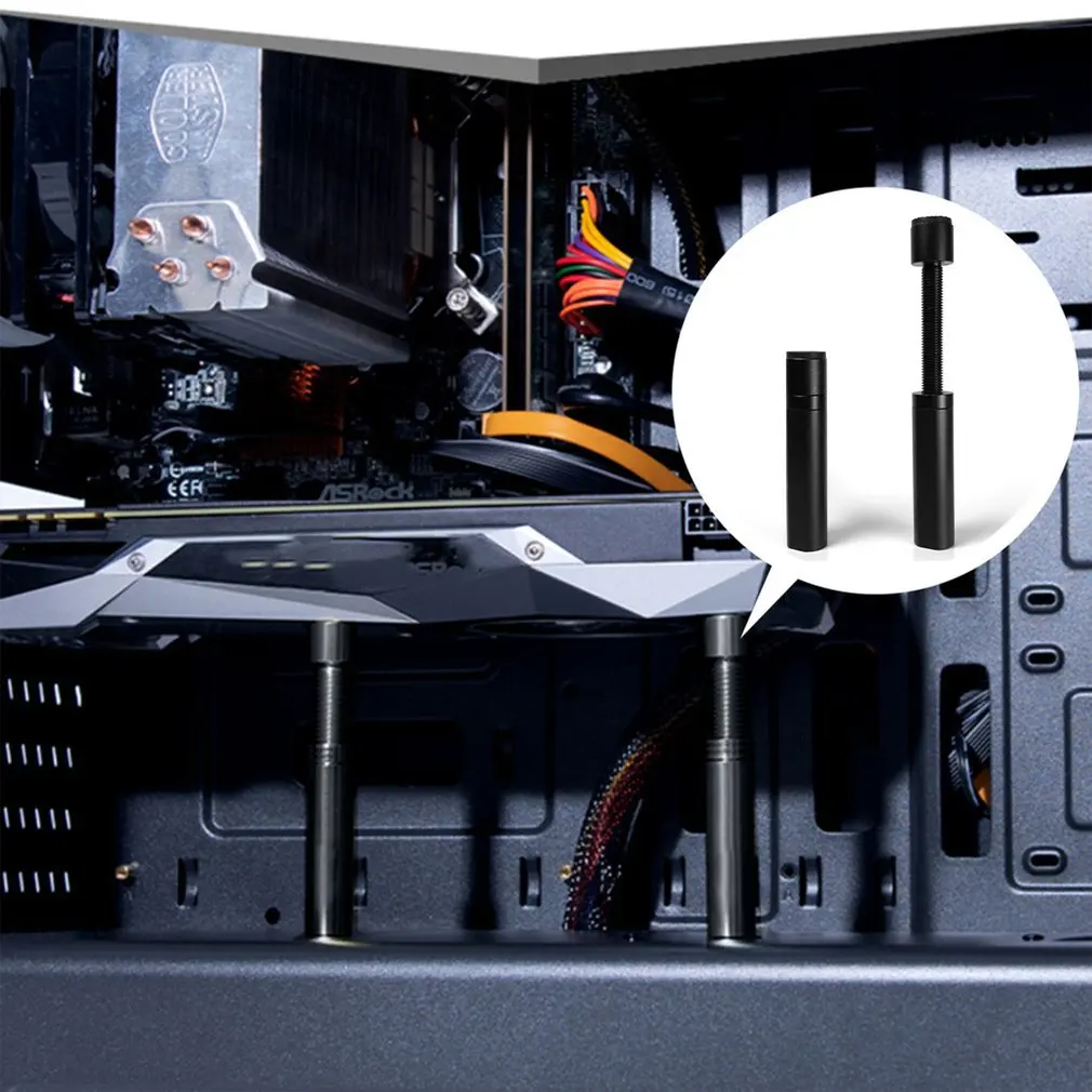 بطاقة الرسومات GPU هدفين دعم قابل للتعديل سبائك الألومنيوم بطاقة الفيديو تبلد حامل قوس جاك سطح المكتب PC اكسسوارات ساخنة