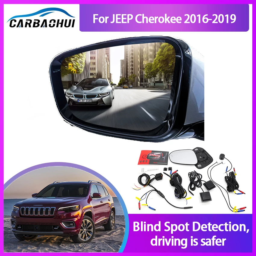 Millimeter Wave Radar Blind Spot Monitoring BSA BSD BSM for JEEP Compass 2017-2021 Assist Driving Parallel Safety Change Assist