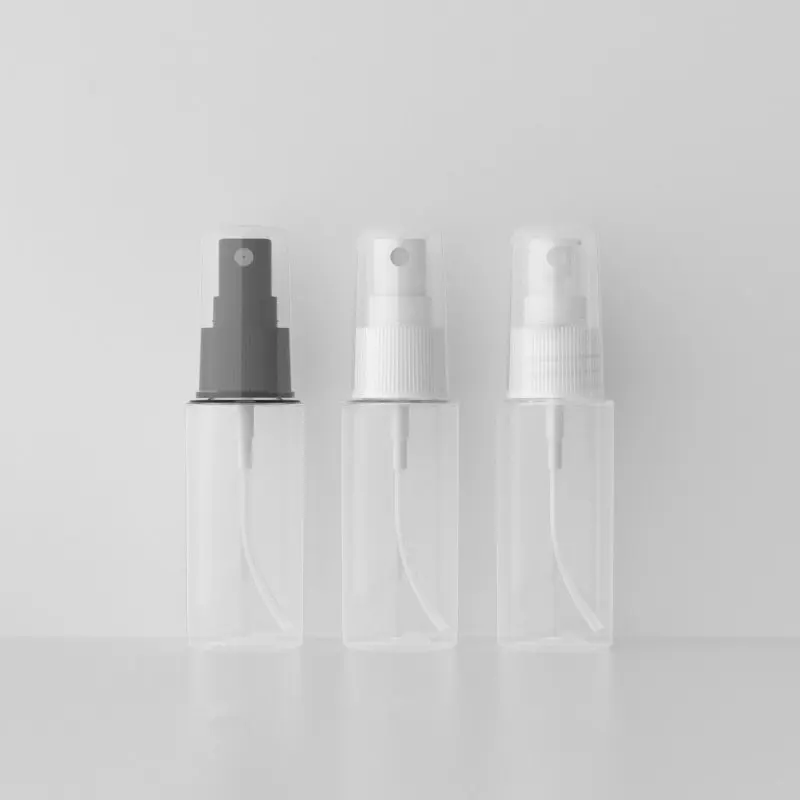 

100pcs 40ml Spray Bottles Plastic Empty Refillable Atomiser Transparent Travel Liquid Container